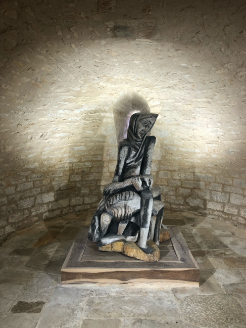 La Pieta de Zadkine, église St-Laurent des Arques
