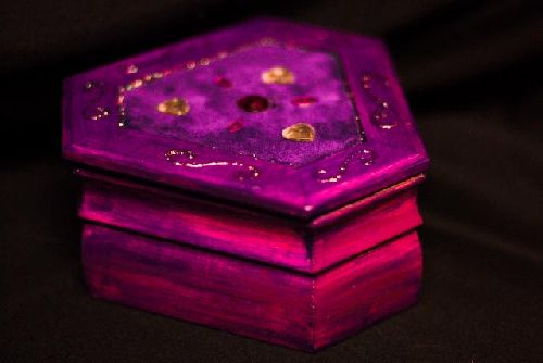 Mini boîte à bijoux Mauve veloutée - Réf : BBM004
