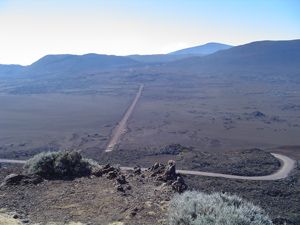 Route du volcan (plaine des sables)