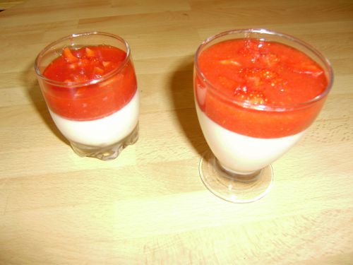 panacotta fraise