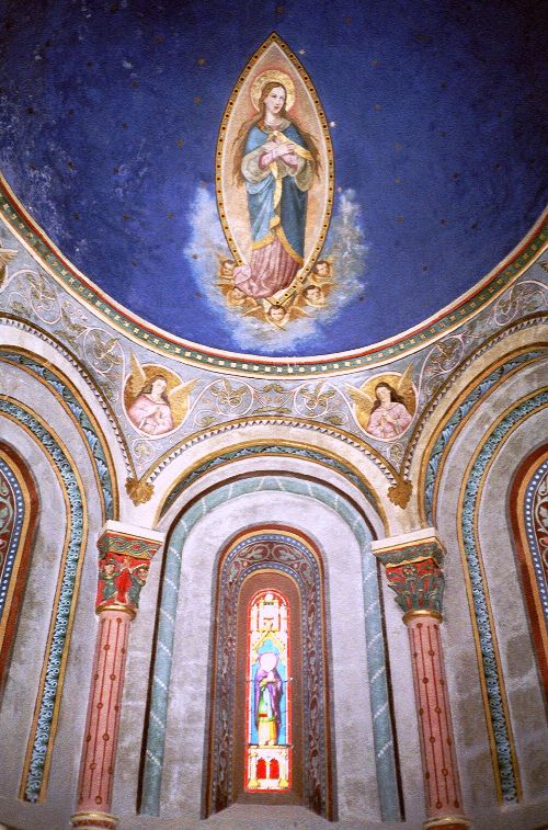 Peintures du cul-de-four à l\'église de Duravel (Lot)