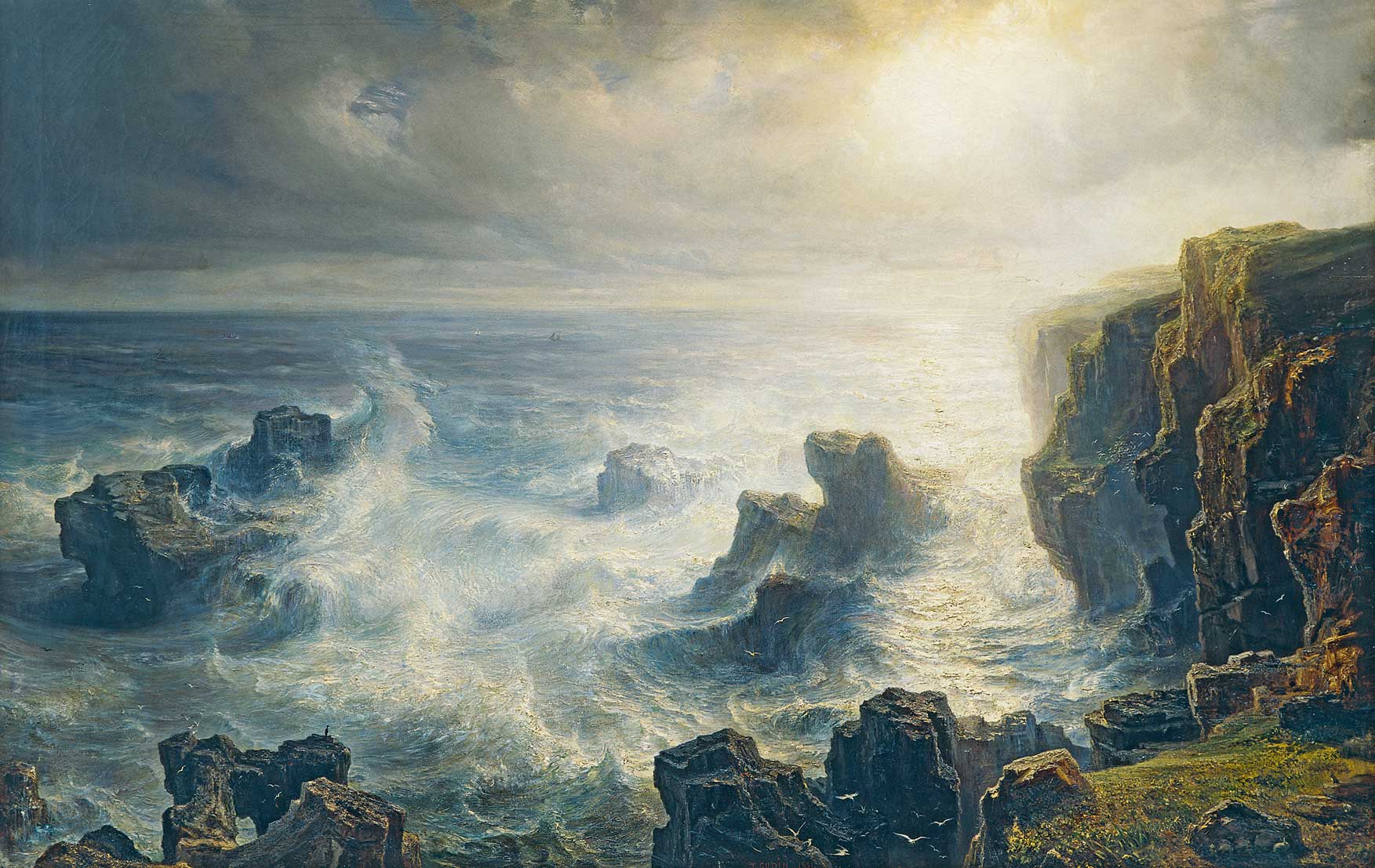 Théodore Gudin - Tempête sur les côtes de Belle-Île - Musée des Beaux Arts de Quimper.jpg