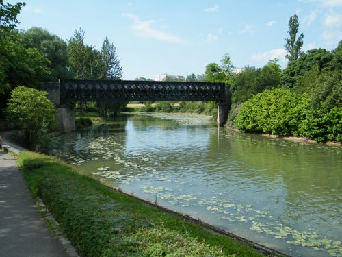 Dijon / Promenade de l'Ouche / Pont vélos et piétons