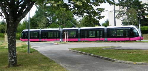 2012 Tramway à Dijon - Essai au mois d'août