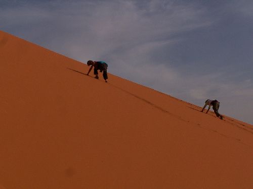 Cette dune faisait 150 mètres de haut et montait à la verticale