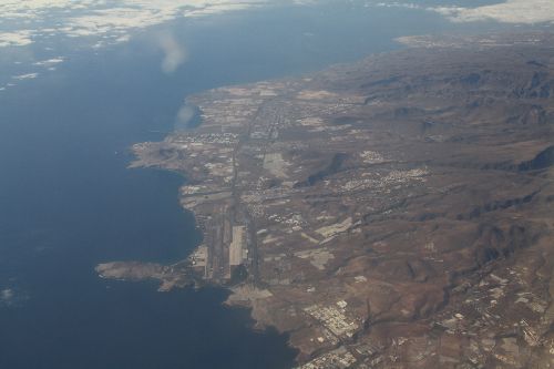 Partis de Gérone (Espagne) vue d'avion