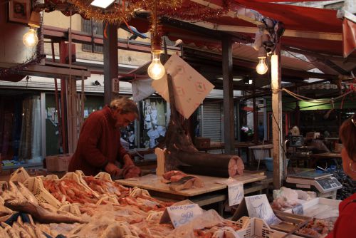 Palerme le marché de la Vucciria