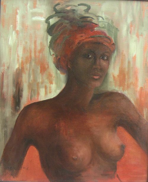 Huile sur toile  AFRICA   65*54 coll.privée