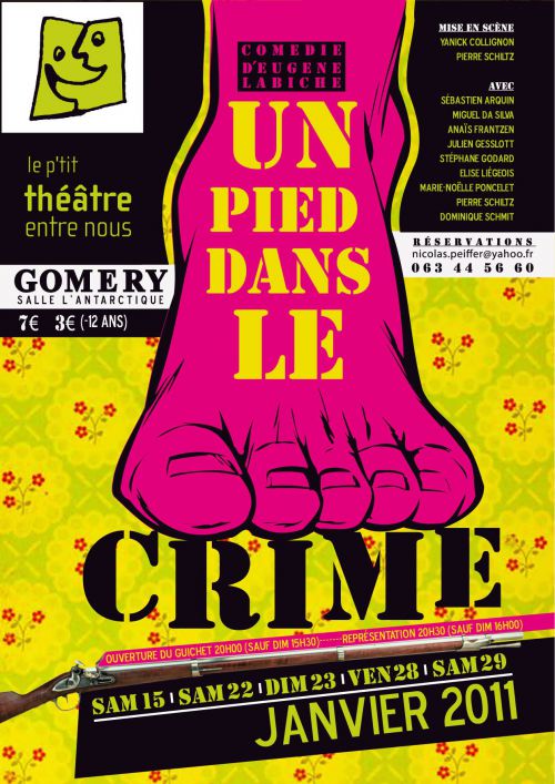 Un pied dans le crime - Affiche jpg