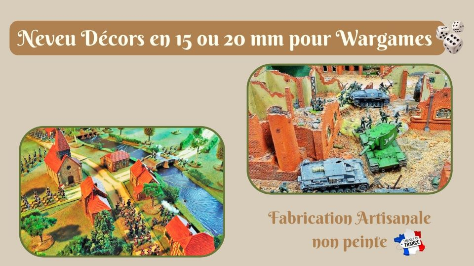 Neveu Décors 15 ou 20 mm pour Wargame