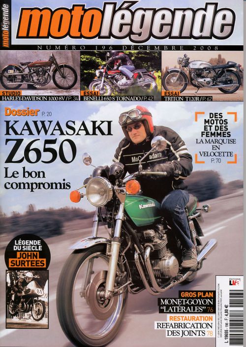 moi et la Z650 de yves première page de ML