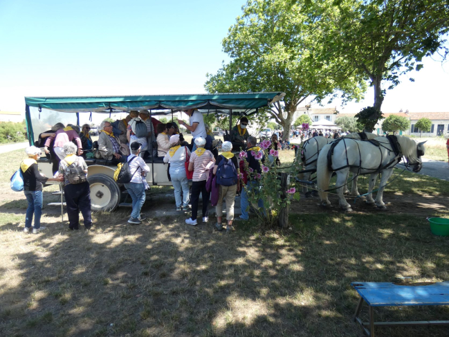 Départ des calèches