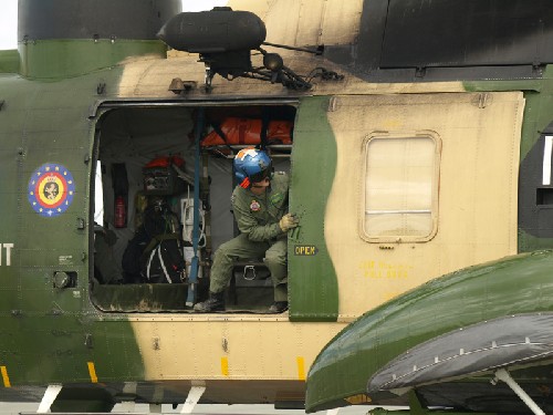 Porte d'hélitreuillage du Sea King