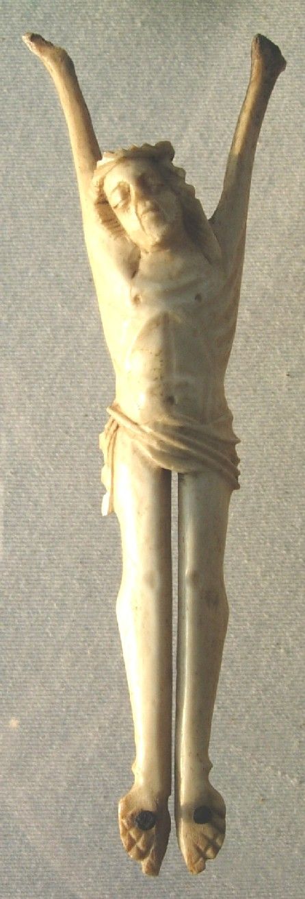 Christ de crucifix XVIIIe siècle en os