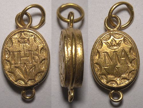 Médaille reliquaire XVIIe / XVIIIe siècle