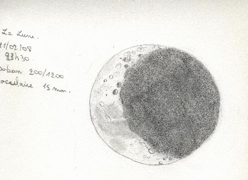 premier dessin de la Lune