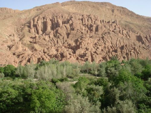 Mont Surnommé « Pattes de Singe » - Vallée de Dadès .  Province « Préfecture » de Ouarzazate  -  1