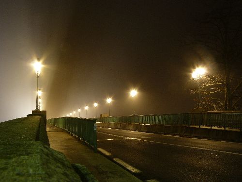Le Pont St Pierre dans le brouillard
