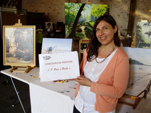Nelly SIMON, 1er prix catégorie huile du concours Montmartre à Clisson