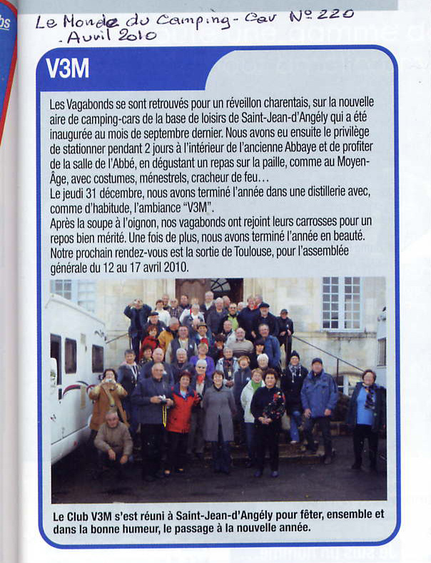 0003. Réveillon 2009.2010 St-Jean-d'Angely.  Le Monde du CC avril 2010.jpg