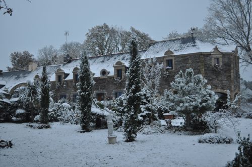 Jour de neige au Clos Saint-Fiacre
