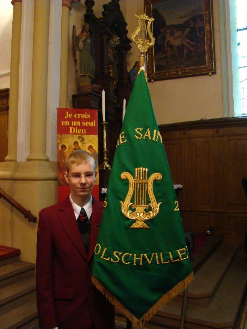 Notre vaillant porte-drapeau.