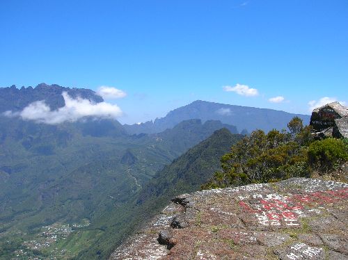 La Roche Ecrite : vue sur Salazie