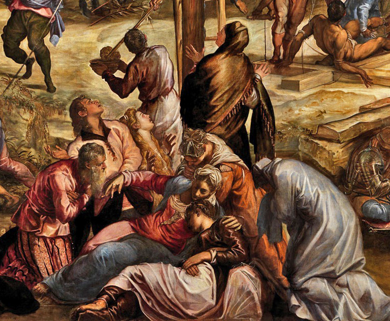 Tintoretto_crucifixion - dét centre Pâmoison de Marie.jpg