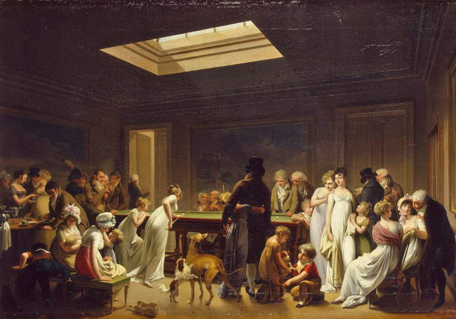 Louis Léopold Boilly _ le jeu de billard - 1807_Cosmos.jpg