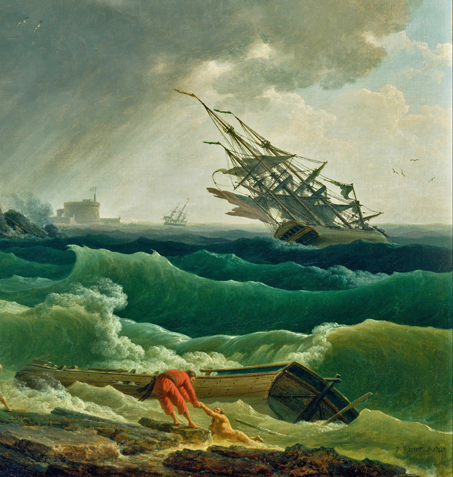 12-Naufrage méditerranée (Diderot)- 1767 dét. Bateaux et vagues  BD.jpg