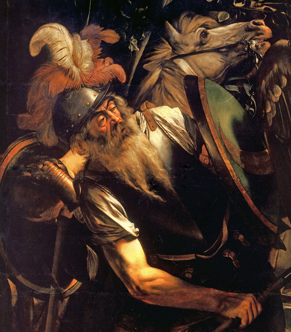 Caravaggio_Conversion_of_Saint_Paul-(c._1600-1) Odescalchi -détail Palefrenier  BD.jpg