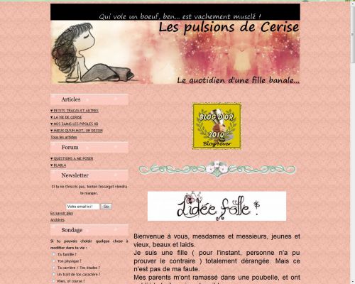 Demi-finaliste concours Blog d'or 2010