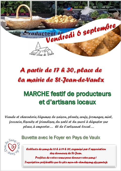 Affiche marché du 16 septembre 2024