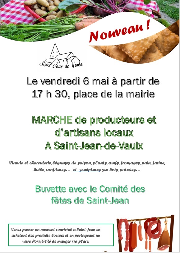 Affiche Marché SJV-6 mai