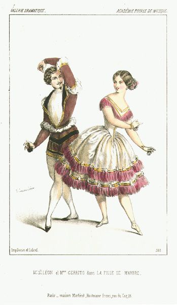 Fanny Cerrito et St Léon - la fille de Marbre 