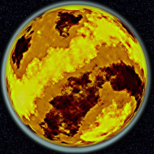 Planète en feu