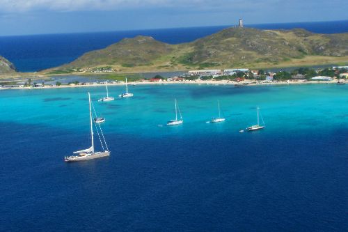 Vue Aérriènne sur Los Roques (Vénézuela)