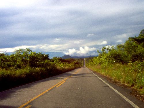 La route menant au sud du Vénézuela passe par la grande savane.