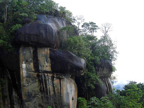 Roche mytique marquant le début de la Grand Sabana.