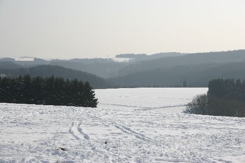 Sur les hauteurs de Martelange (hiver 2005)