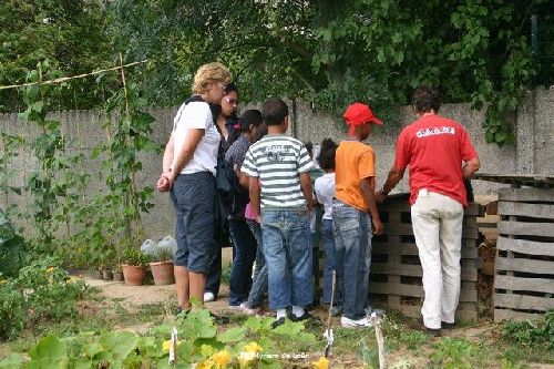 11 aout 2009 : Les enfants de la Cité de l'Amitié nous ont rendu visite