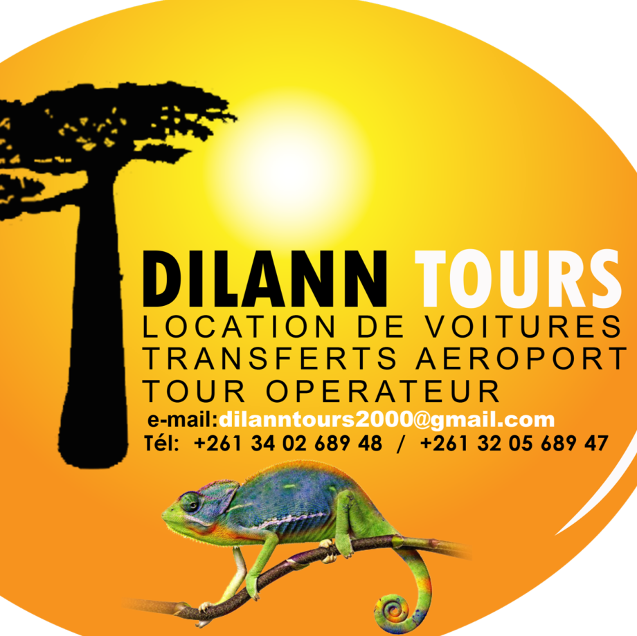 Dilann Tours Madagascar
Créateur de voyages sur mesure 
Location de voitures 
Transferts aéroport internationale d'Antananarivo