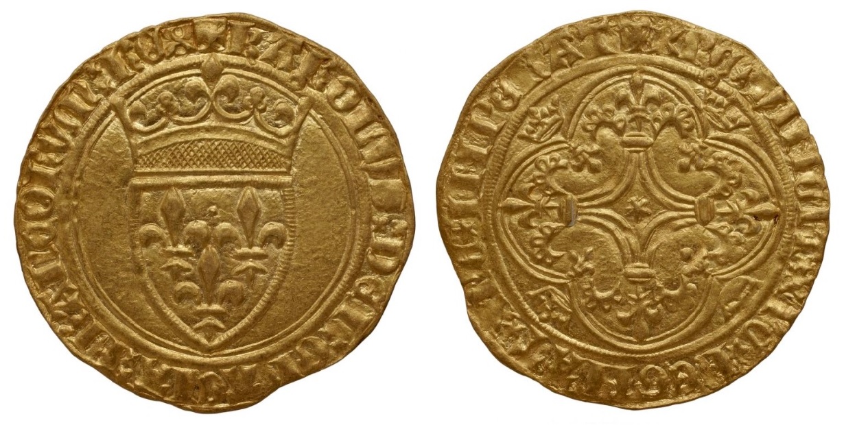 1-Charles VI-écu d'or-Embrun-Bnf.jpg