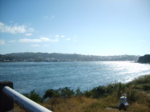 Traversé du pont enjambant la ria d'Ancud