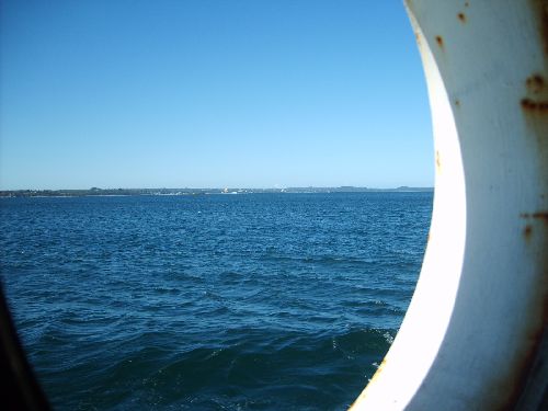 L'Osorno vu depuis le bateau de retour de Chiloe