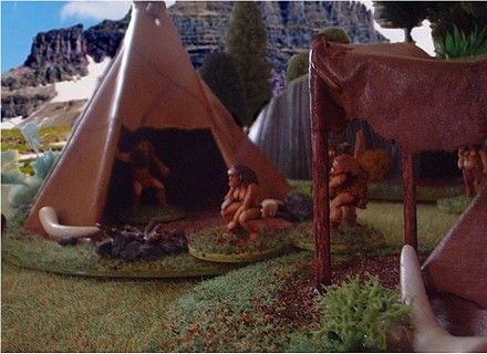Installation du campement des Neandertal
