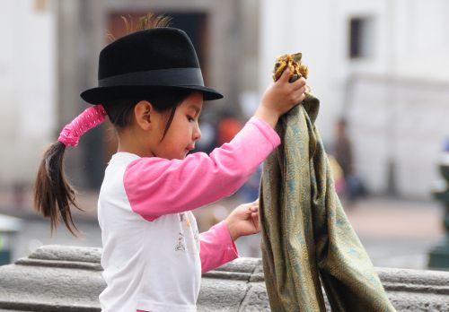 Jeune fille à Quito