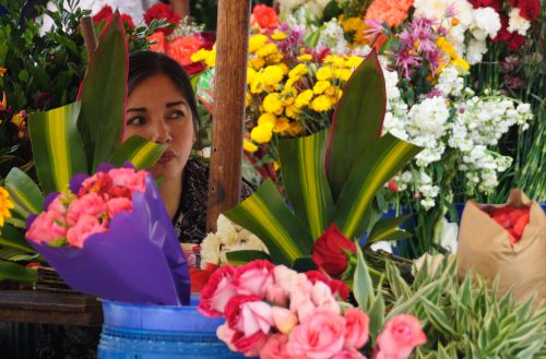 La marchande de fleurs à Cuenca