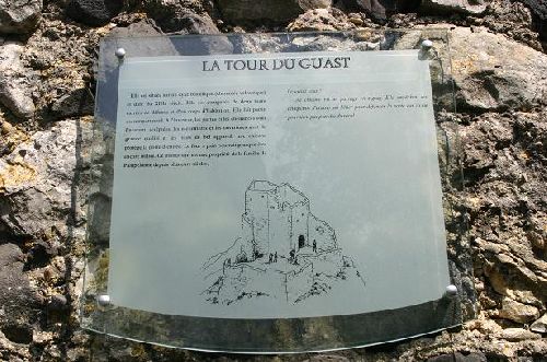 Plaque de la Tour du Guast