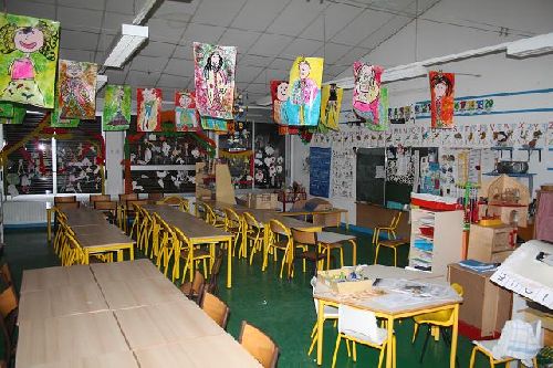 Une classe de l'école Maternelle de Rochemaure.